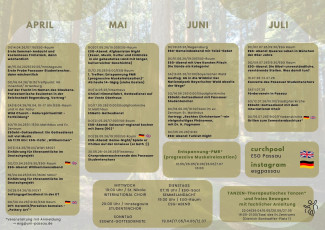 Überblick über die Termine im Sommersemester 2026