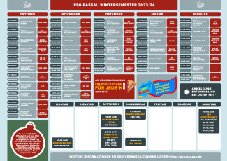 Überblick Wintersemester 2023 bis 2024